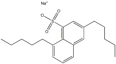 3,8-Dipentyl-1-naphthalenesulfonic acid sodium salt Struktur