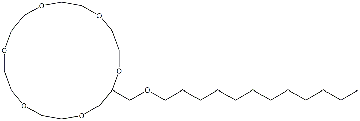 Dodecyloxymethyl-18-crown-6 Struktur