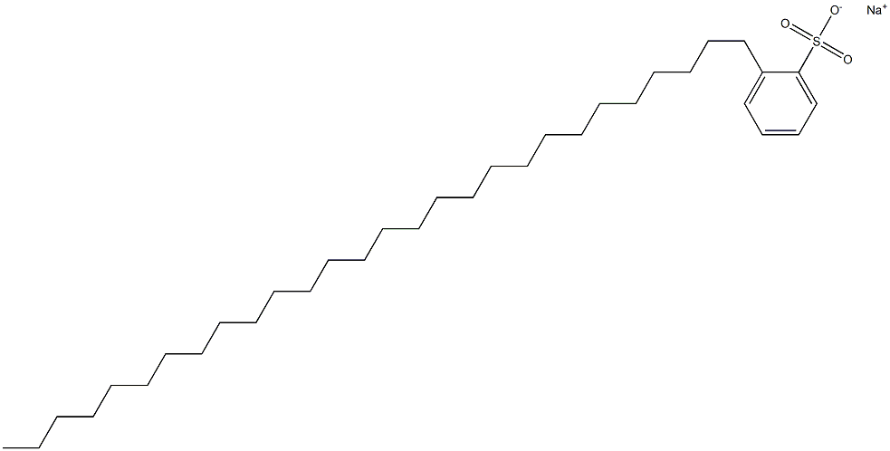 2-Octacosylbenzenesulfonic acid sodium salt Struktur