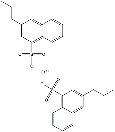 Bis(3-propyl-1-naphthalenesulfonic acid)calcium salt Struktur