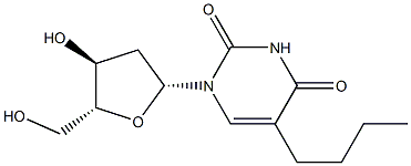 5-Butyl-2'-deoxyuridine Struktur