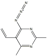 5-Vinyl-2,4-dimethyl-6-azidopyrimidine Struktur