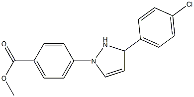 4-[3-(4-Chlorophenyl)-4-pyrazolin-1-yl]benzoic acid methyl ester Struktur