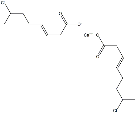 Bis(7-chloro-3-octenoic acid)calcium salt Struktur