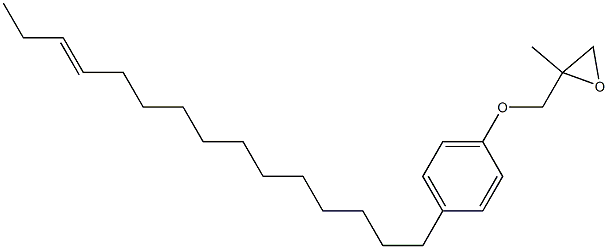 4-(12-Pentadecenyl)phenyl 2-methylglycidyl ether Struktur