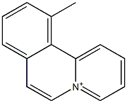 11-Methylbenzo[a]quinolizinium Struktur