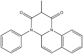 4-Phenyl-2-methyl-4,4a-dihydro-1H-pyrimido[1,2-a]quinoline-1,3(2H)-dione Struktur