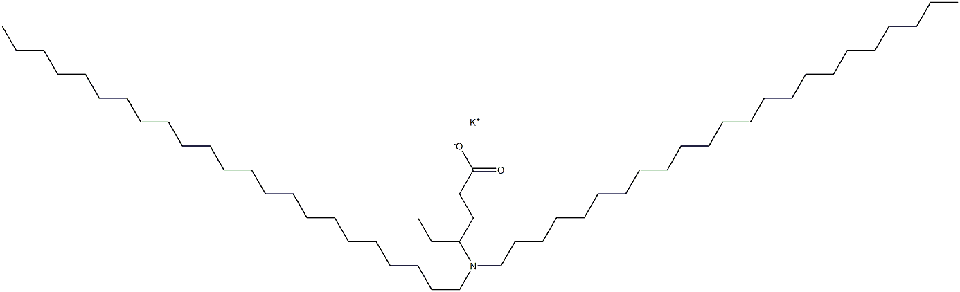 4-(Ditricosylamino)hexanoic acid potassium salt Struktur