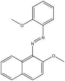 1-[(2-Methoxyphenyl)azo]-2-methoxynaphthalene Struktur