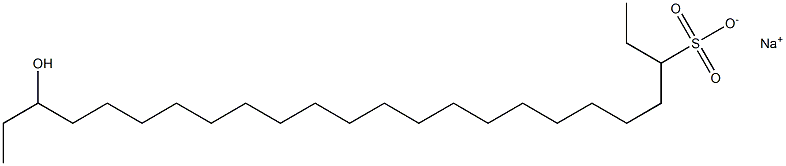 22-Hydroxytetracosane-3-sulfonic acid sodium salt Struktur