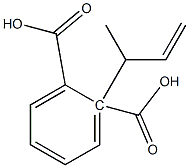 (-)-Phthalic acid hydrogen 2-[(R)-1-methylallyl] ester Struktur