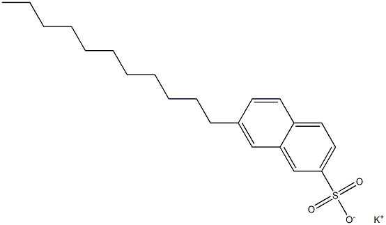 7-Undecyl-2-naphthalenesulfonic acid potassium salt Struktur