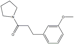 3-(3-Methoxyphenyl)-1-pyrrolizino-1-propanone Struktur