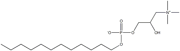 Phosphoric acid dodecyl 2-hydroxy-3-(trimethylammonio)propyl ester Struktur