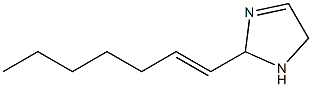 2-(1-Heptenyl)-3-imidazoline Struktur