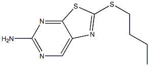 2-Butylthio-5-aminothiazolo[5,4-d]pyrimidine Struktur