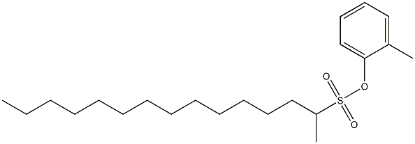 2-Pentadecanesulfonic acid 2-methylphenyl ester Struktur