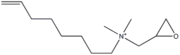 N,N-Dimethyl-N-(7-octenyl)-2-oxiranemethanaminium Struktur