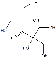 2,4-Bis(hydroxymethyl)-1,2,4,5-tetrahydroxy-3-pentanone Struktur