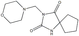 3-Morpholinomethyl-2,4-dioxo-1,3-diazaspiro[4.4]nonane Struktur