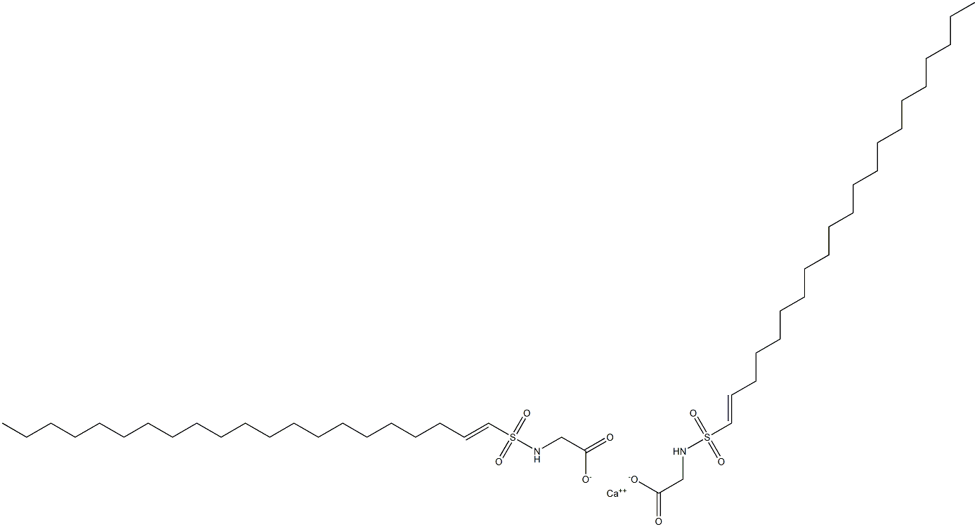 Bis[N-(1-henicosenylsulfonyl)glycine]calcium salt Struktur