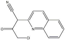 3-(Quinolin-2-yl)-3-cyano-1-chloro-2-propanone Struktur