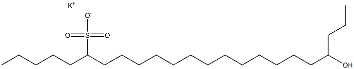 20-Hydroxytricosane-6-sulfonic acid potassium salt Struktur