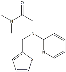 N,N-Dimethyl-N'-(2-pyridinyl)-N'-(2-thienylmethyl)-1-oxo-1,2-ethanediamine Struktur