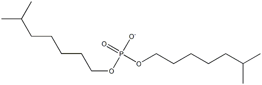 [Bis(6-methylheptyl) phosphate]anion Struktur