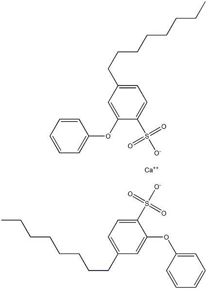 Bis(4-octyl-2-phenoxybenzenesulfonic acid)calcium salt Struktur