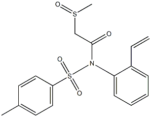 N-[(4-Methylphenyl)sulfonyl]-N-[2-ethenylphenyl](methylsulfinyl)acetamide Struktur