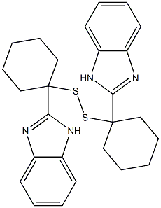 1H-Benzimidazol-2-yl(cyclohexyl) persulfide Struktur