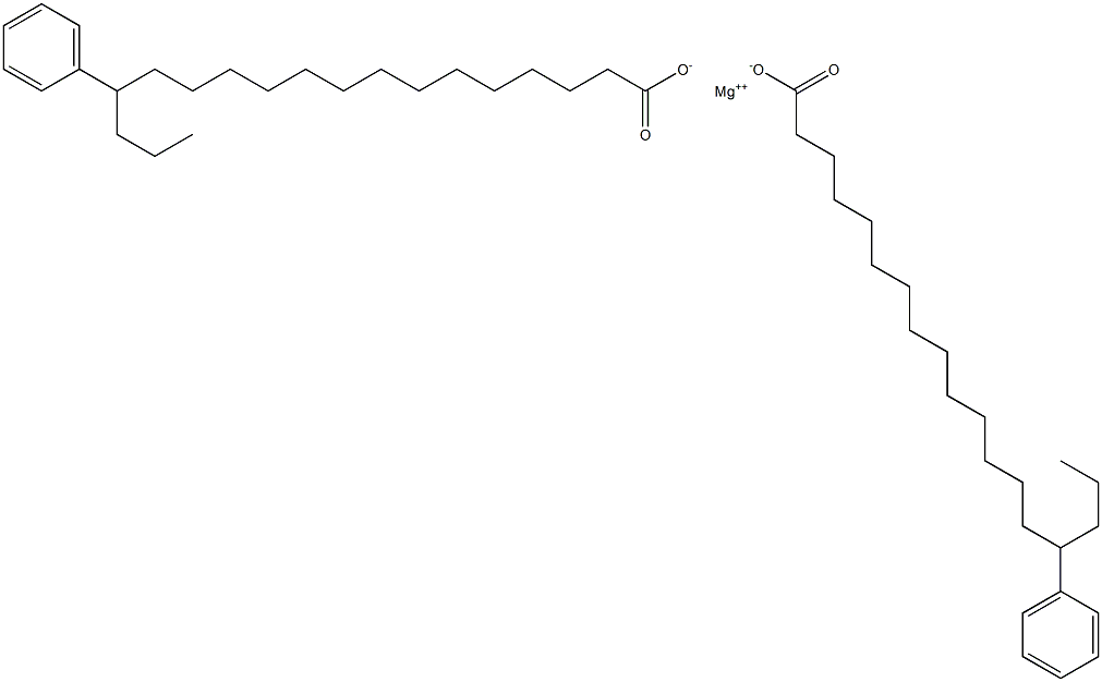 Bis(15-phenylstearic acid)magnesium salt Struktur