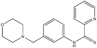 N-[3-Morpholinomethylphenyl]pyridine-2-carbothioamide Struktur