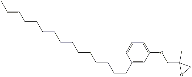 3-(13-Pentadecenyl)phenyl 2-methylglycidyl ether Struktur