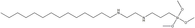 3-(Trimethoxysilyl)-N-[2-(tetradecylamino)ethyl]propan-1-amine Struktur