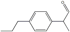 2-(4-Propylphenyl)propionaldehyde Struktur