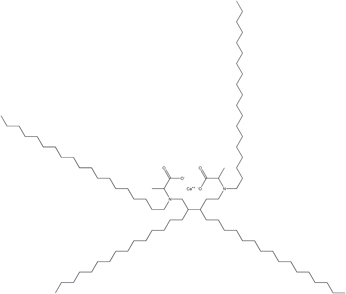 Bis[2-(dinonadecylamino)propanoic acid]calcium salt Struktur