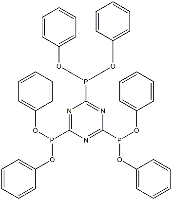 2,4,6-Tri(diphenoxyphosphino)-1,3,5-triazine Struktur