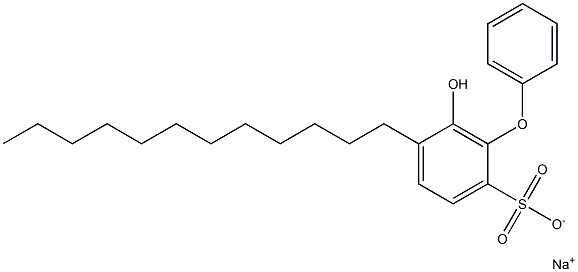 6-Hydroxy-5-dodecyl[oxybisbenzene]-2-sulfonic acid sodium salt Struktur