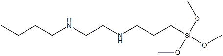 3-(Trimethoxysilyl)-N-[2-(butylamino)ethyl]propan-1-amine Struktur