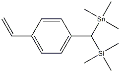 1-[4-[(Trimethylsilyl)(trimethylstannyl)methyl]phenyl]ethene Struktur