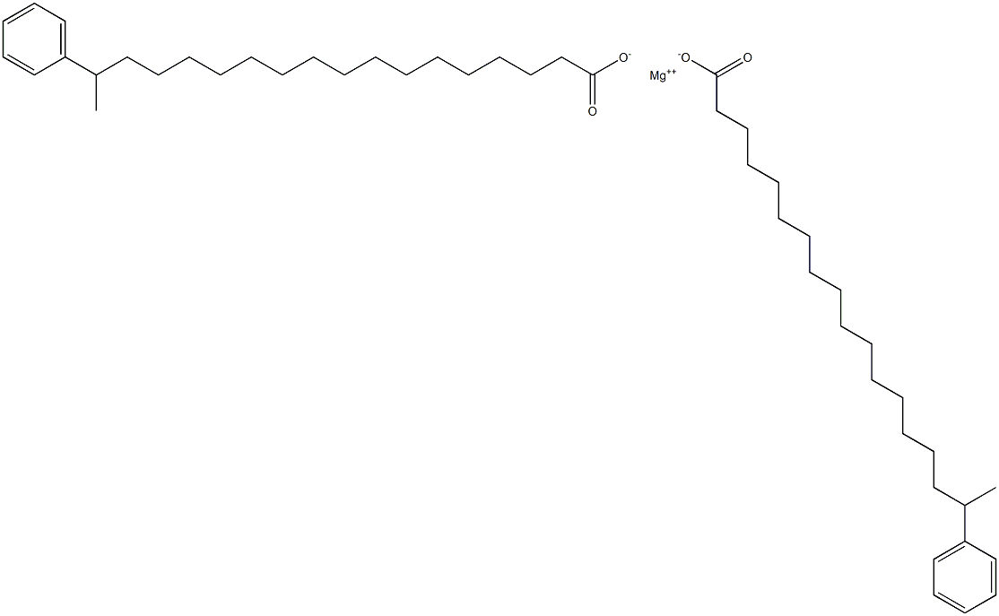 Bis(17-phenylstearic acid)magnesium salt Struktur