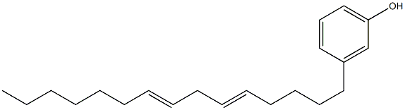 3-(5,8-Pentadecadienyl)phenol Struktur