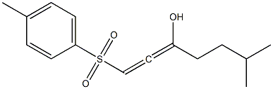 6-Methyl-1-(4-methylphenylsulfonyl)-1,2-heptadien-3-ol Struktur