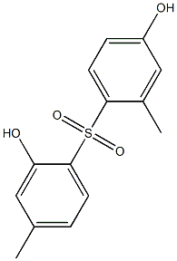 2,4'-Dihydroxy-2',4-dimethyl[sulfonylbisbenzene] Struktur