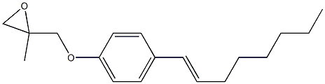 4-(1-Octenyl)phenyl 2-methylglycidyl ether Struktur