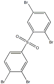 2,5-Dibromophenyl 3,4-dibromophenyl sulfone Struktur