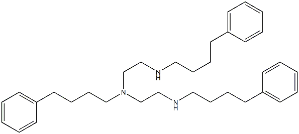 N,N'-Bis(4-phenylbutyl)-N-[2-[(4-phenylbutyl)amino]ethyl]-1,2-ethanediamine Struktur