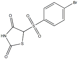 5-(4-Bromophenylsulfonyl)thiazolidine-2,4-dione Struktur